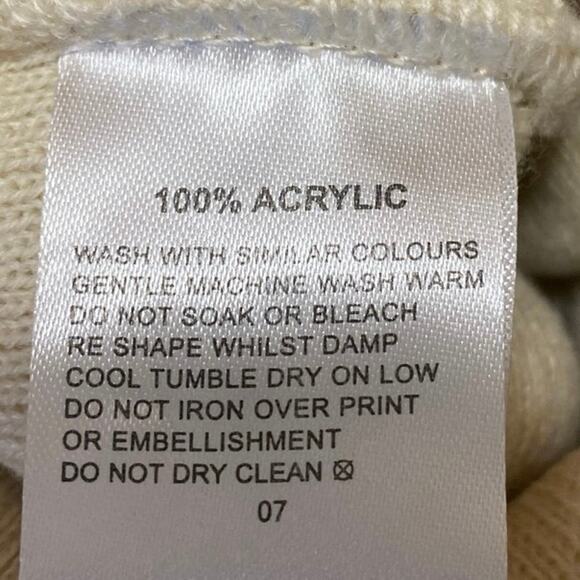 Furtalk Unisex White Knitted Cuffed Winter Bonnet Beanie Cap Hat One Size - Picture 3 of 4